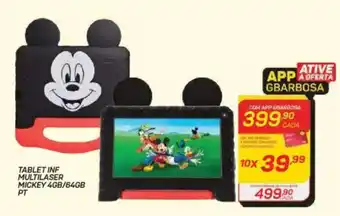 GBarbosa Tablet inf multilaser mickey 4gb/64gb pt oferta