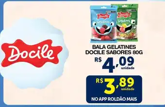 Roldão Bala gelatines docile sabores oferta