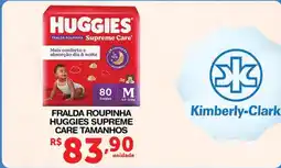 Roldão Fralda roupinha huggies supreme care tamanhos oferta