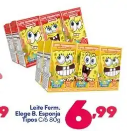 Barracão Supermercado Leite Ferm. Elege B. Esponja Tipos C/6 oferta