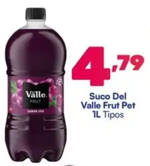 Barracão Supermercado Suco Del Valle Frut Pet Tipos oferta