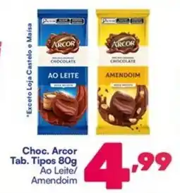 Barracão Supermercado Choc. Arcor Tab. Tipos oferta