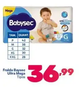 Barracão Supermercado Fralda Baysec Ultra Mega Tipos oferta