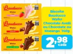 X Supermercados Biscoito Bauducco Wafer Chocolate Avelǎ ou Chocolate ou Morango oferta
