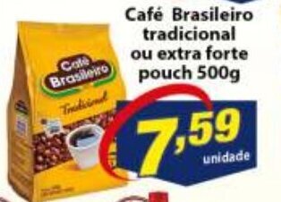 Vencedor Atacadista Cafe Brasileiro tradicional ou extra forte pouch 500g oferta