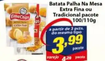 Vencedor Atacadista Batata Palha na Mesa Extra Fina Tradicional pacote 100/110g oferta