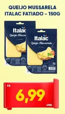 Tatico Queijo mussarela italac fatiado oferta