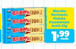 X Supermercados Biscoito Recheado Fininho Passatempo Avelã oferta