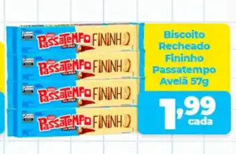 X Supermercados Biscoito Recheado Fininho Passatempo Avelã oferta