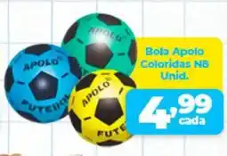 X Supermercados Bola Apolo Coloridas NB Unid. oferta