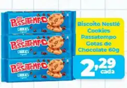 X Supermercados Biscoito Nestlé Cookies Passatempo Gotas de Chocolate oferta
