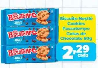 X Supermercados Biscoito Nestlé Cookies Passatempo Gotas de Chocolate oferta