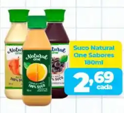 X Supermercados Suco Natural One Sabores oferta
