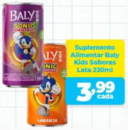 X Supermercados Suplemento Alimentar Baly Kids Sabores Lata oferta