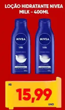 Tatico Loção hidratante nivea milk oferta