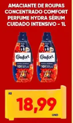 Tatico Amaciante de roupas concentrado comfort perfume hydra sérum cuidado intensivo oferta