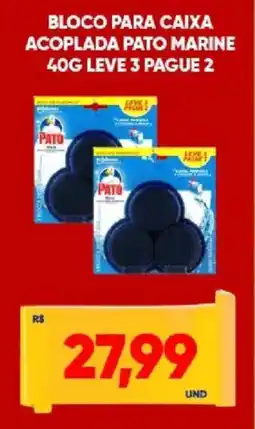 Tatico Bloco para caixa acoplada pato marine oferta