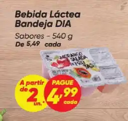 Dia Bebida Láctea Bandeja DIA Sabores oferta