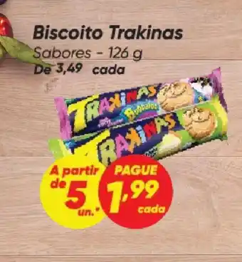 Dia Biscoito Trakinas Sabores oferta