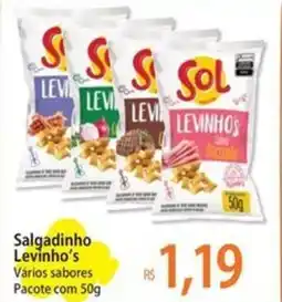 Atacadão Salgadinho Levinho's Vários sabores Pacote oferta