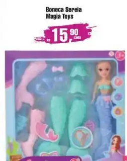 Supermercados Mateus Boneca Sereia Magia Toys oferta