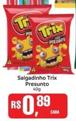 Supermercados Mateus Salgadinho Trix Presunto oferta