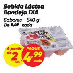 Dia Bebida Láctea Bandeja DIA Sabores oferta