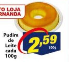 Vencedor Atacadista Pudim de Leite cada 100g oferta