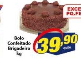 Vencedor Atacadista Bolo Confeitado Brigadeiro 1kg oferta