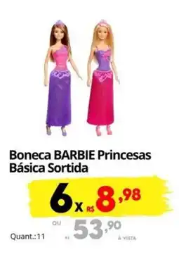 Althoff Supermercados Boneca BARBIE Princesas Básica Sortida oferta