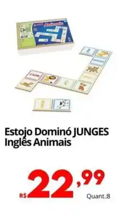 Althoff Supermercados Estojo Dominó JUNGES Inglés Animais oferta