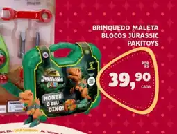 Trimais Supermercado Brinquedo maleta blocos jurassic oferta