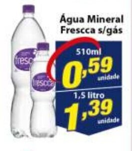 Vencedor Atacadista Agua Mineral Frescca s/ gas 510ml oferta