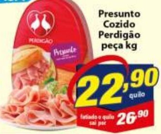 Vencedor Atacadista Presunto Cozido Perdigao peca 1kg oferta