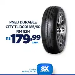 DB Supermercados Pneu durable city tl dc01 185/60 R14 82H oferta