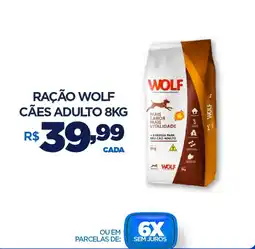 DB Supermercados Ração wolf cães adulto oferta