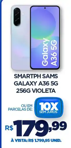DB Supermercados Smartph sams galaxy a36 5g 256G VIOLETA oferta