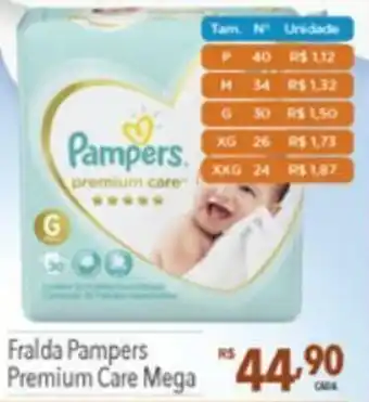 Supermercados Condor Fralda Pampers Premium Care Mega oferta