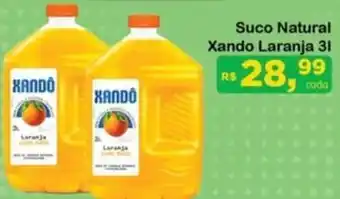 Chama Supermercados Suco Natural Xando Laranja oferta