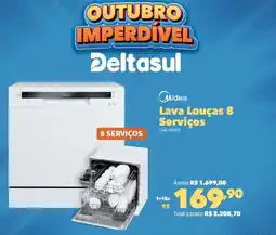 Deltasul Midea Lava Louças 8 Serviços oferta