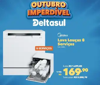Deltasul Midea Lava Louças 8 Serviços oferta