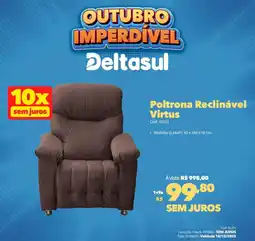 Deltasul Poltrona Reclinável Virtus oferta