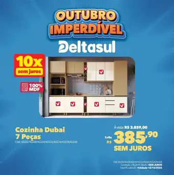 Deltasul Cozinha Dubai 7 Peças oferta