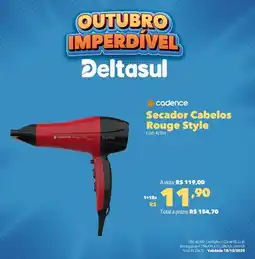 Deltasul cadence Secador Cabelos Rouge Style oferta