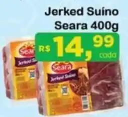 Chama Supermercados Jerked Suíno Seara oferta