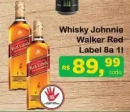 Chama Supermercados Whisky Johnnie Walker Red Label 8a oferta