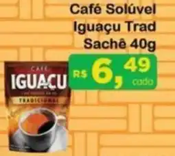 Chama Supermercados Café Solúvel Iguaçu Trad Sache oferta