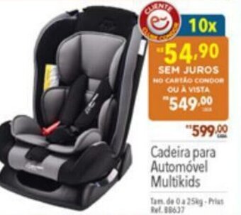 Supermercados Condor Cadeira para Automovel multikids oferta