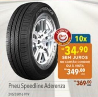 Supermercados Condor Pneu Speedline Aderenza oferta
