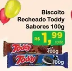 Chama Supermercados Biscoito Recheado Toddy Sabores oferta